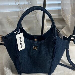 Sam Edelman jean bucket crossbody tote bag